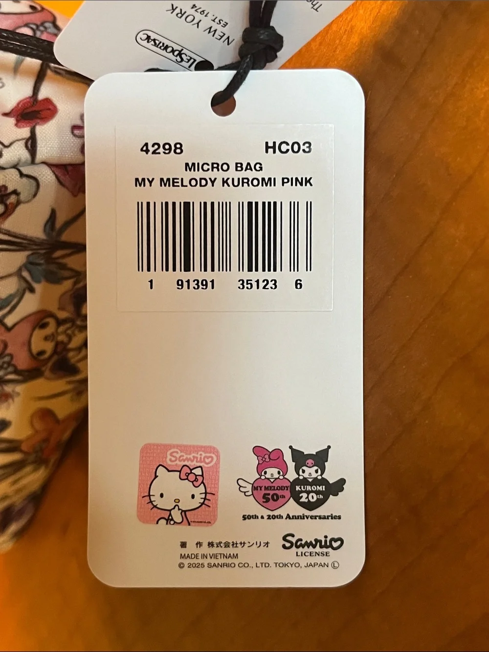 Lesportsac x Sanrio My Melody & Kuromi Mini Tote